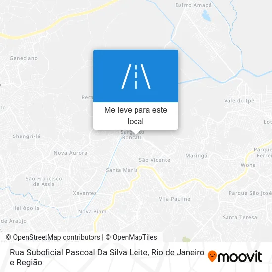 Rua Suboficial Pascoal Da Silva Leite mapa