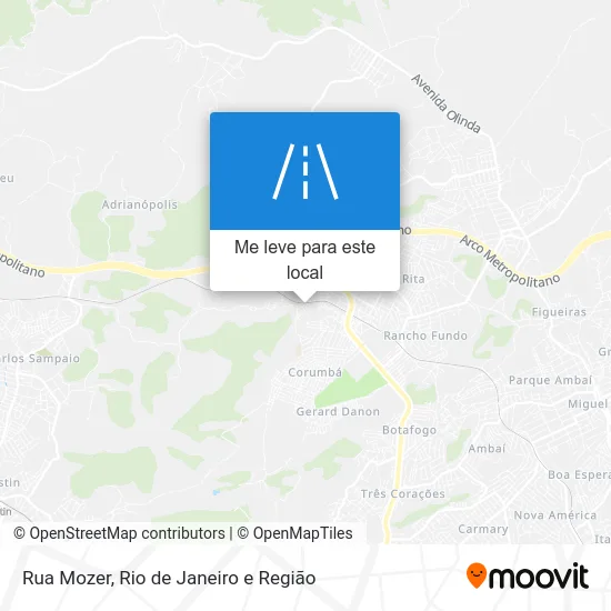 Rua Mozer mapa