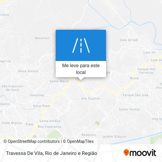 Travessa De Vila mapa