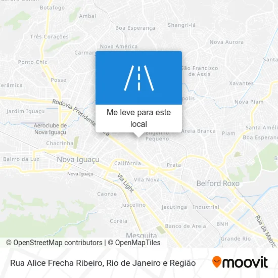 Rua Alice Frecha Ribeiro mapa