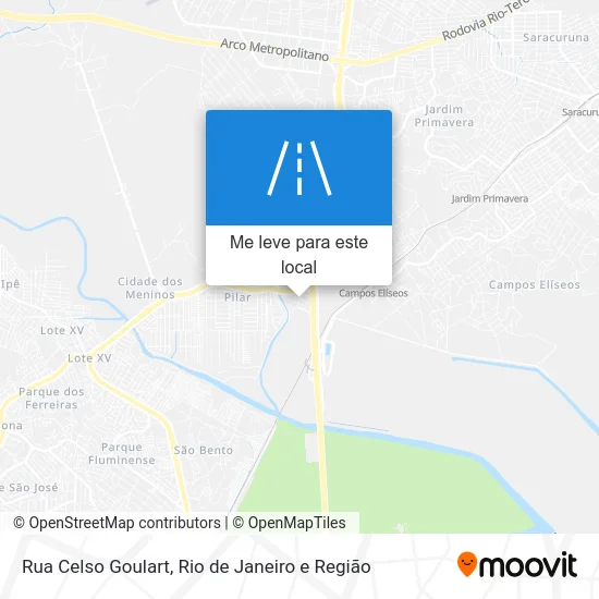 Rua Celso Goulart mapa