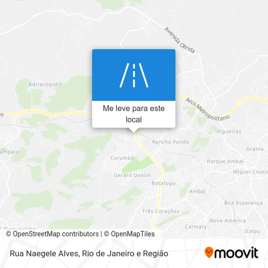 Rua Naegele Alves mapa