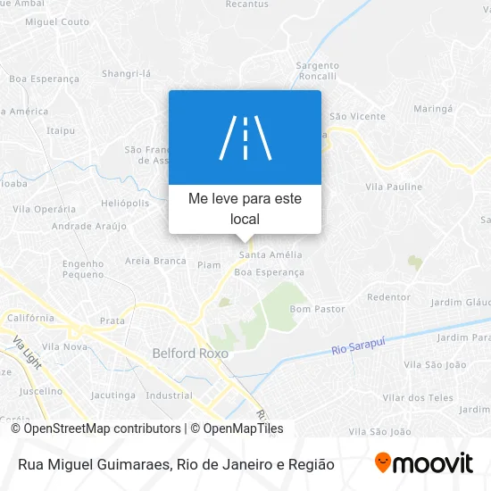 Rua Miguel Guimaraes mapa