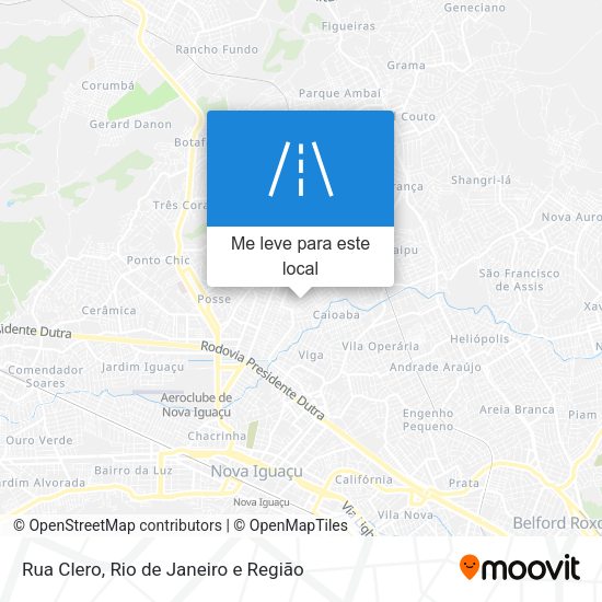 Rua Clero mapa