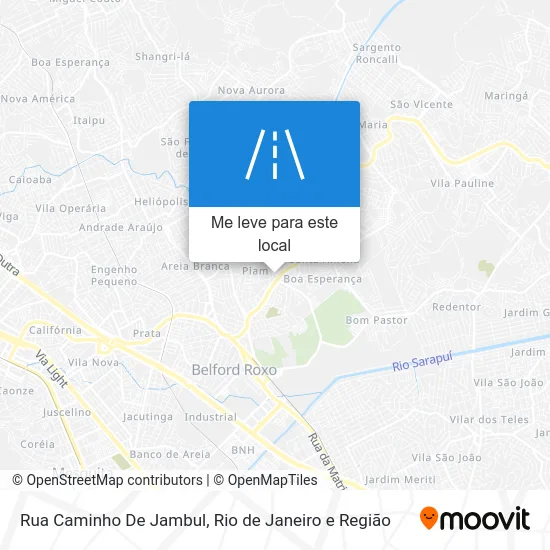 Rua Caminho De Jambul mapa