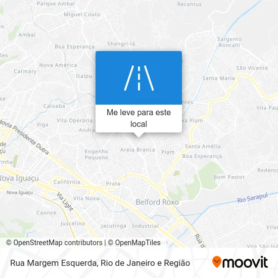 Rua Margem Esquerda mapa