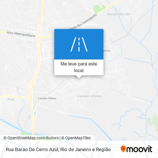 Rua Barao De Cerro Azul mapa