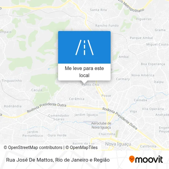 Rua José De Mattos mapa