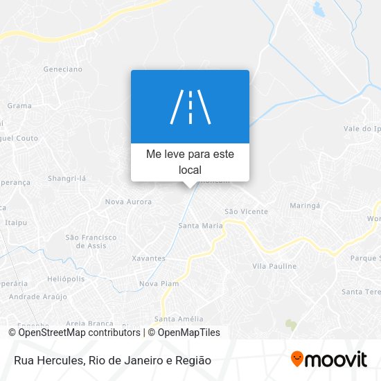 Rua Hercules mapa