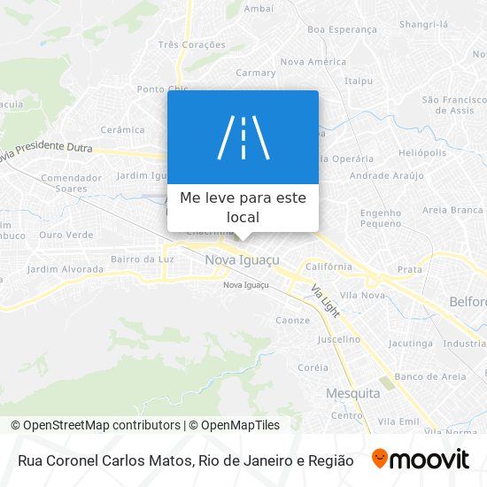 Rua Coronel Carlos Matos mapa