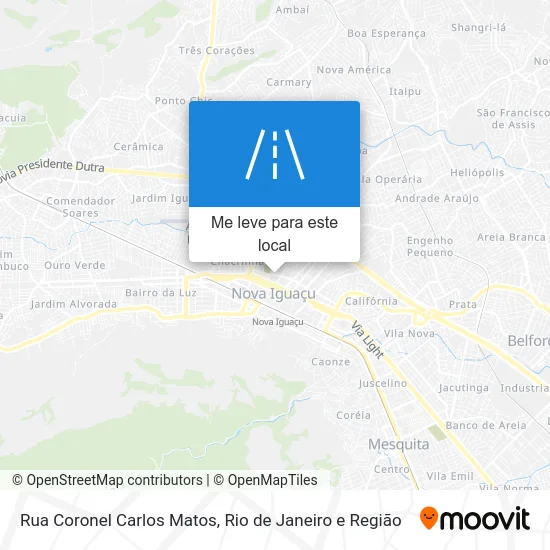 Rua Coronel Carlos Matos mapa