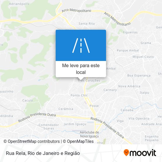 Rua Rela mapa