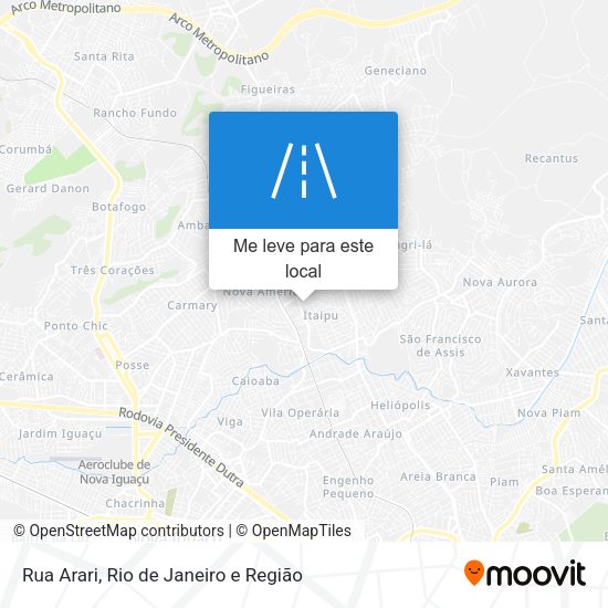 Rua Arari mapa