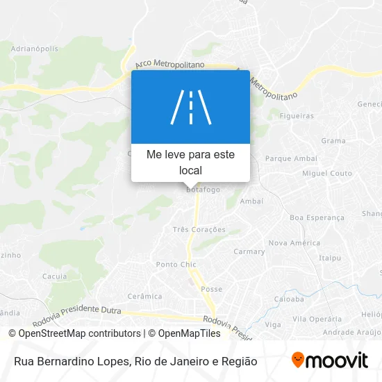 Rua Bernardino Lopes mapa