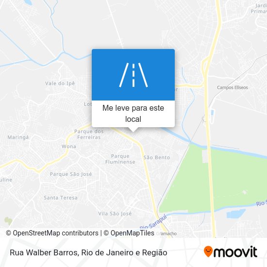 Rua Walber Barros mapa
