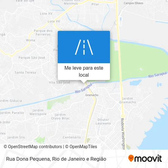 Rua Dona Pequena mapa