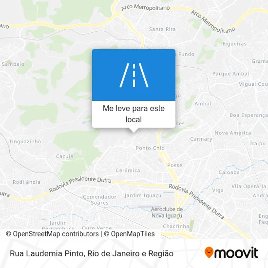 Rua Laudemia Pinto mapa