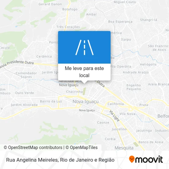 Rua Angelina Meireles mapa