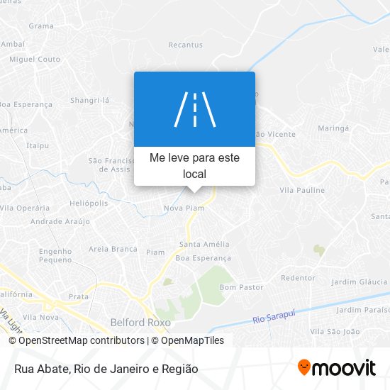 Rua Abate mapa