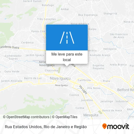 Rua Estados Unidos mapa