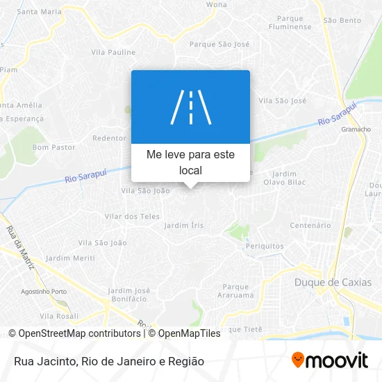 Rua Jacinto mapa