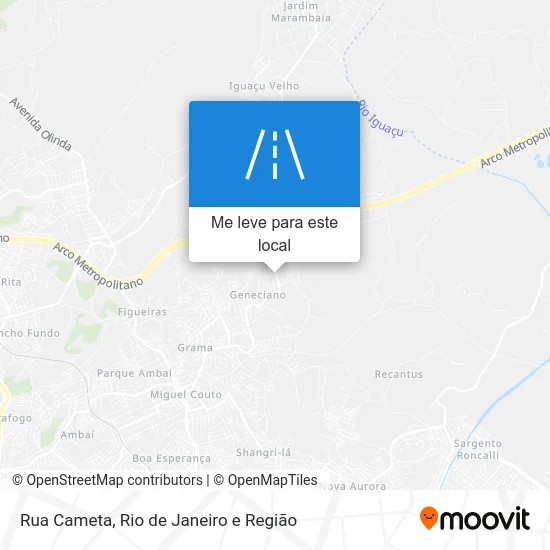 Rua Cameta mapa
