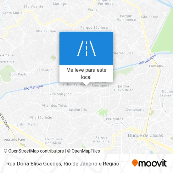 Rua Dona Elisa Guedes mapa