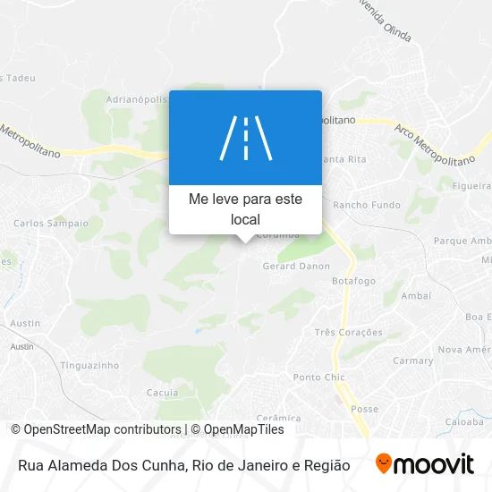 Rua Alameda Dos Cunha mapa