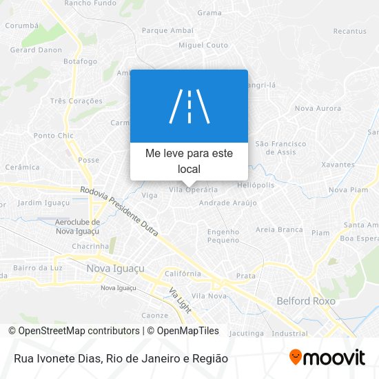 Rua Ivonete Dias mapa