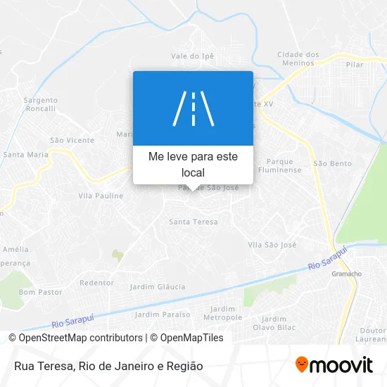 Rua Teresa mapa
