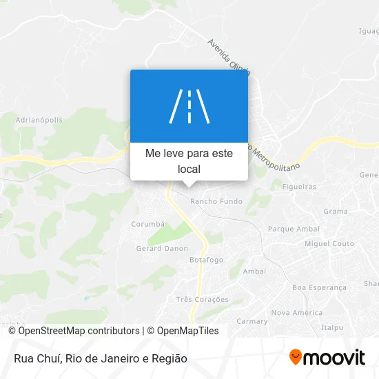 Rua Chuí mapa