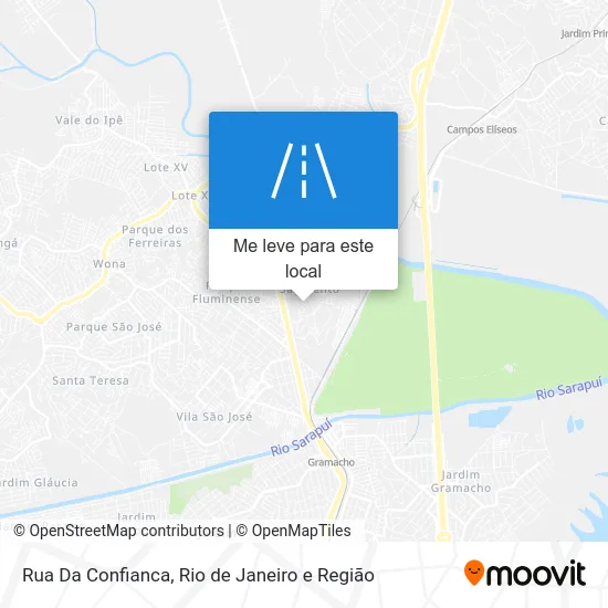 Rua Da Confianca mapa