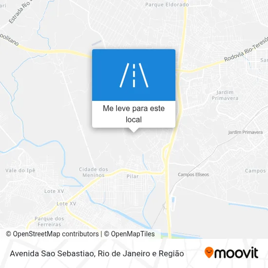 Avenida Sao Sebastiao mapa