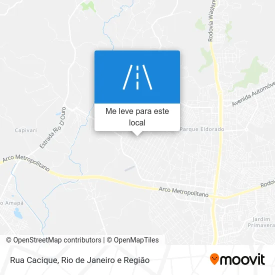 Rua Cacique mapa