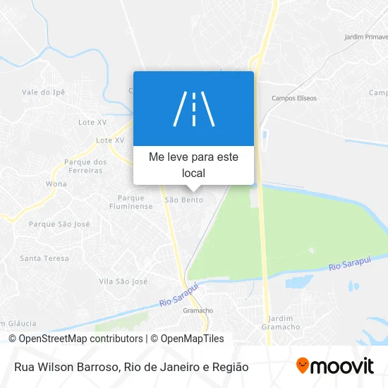 Rua Wilson Barroso mapa