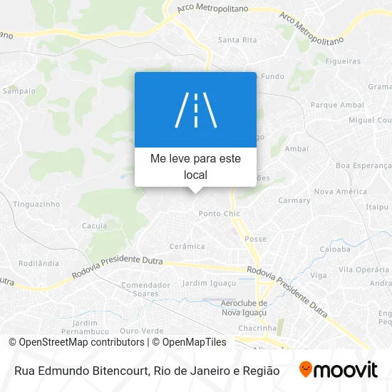 Rua Edmundo Bitencourt mapa