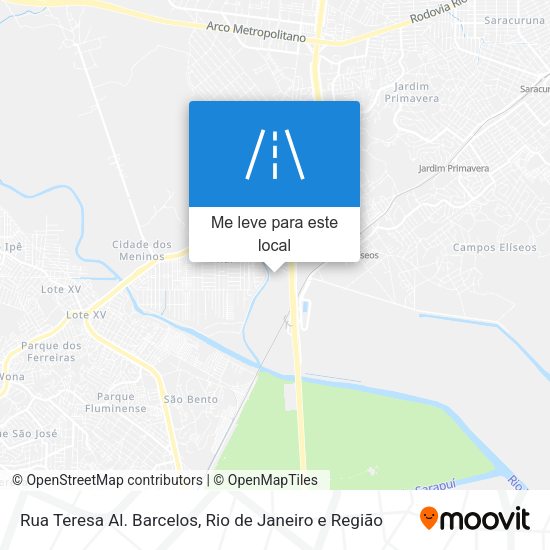 Rua Teresa Al. Barcelos mapa