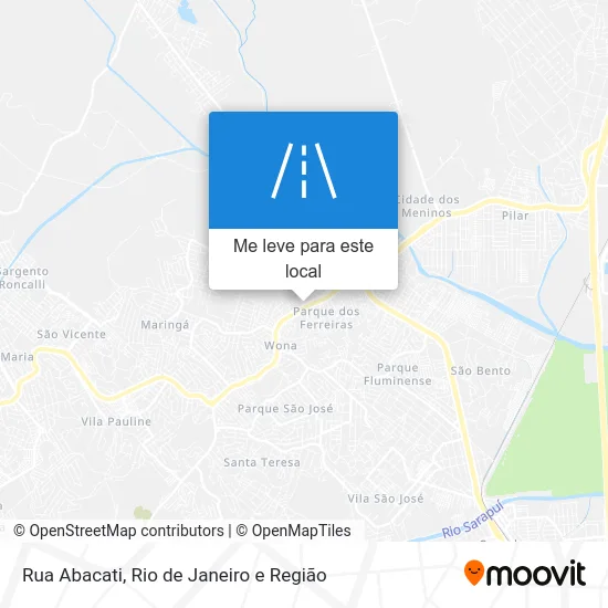 Rua Abacati mapa