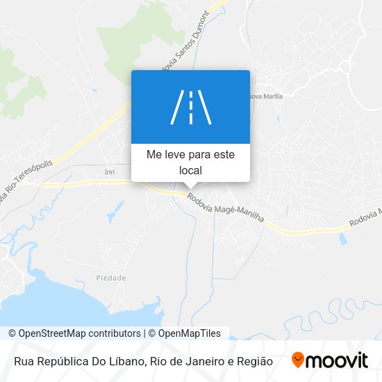 Rua República Do Líbano mapa