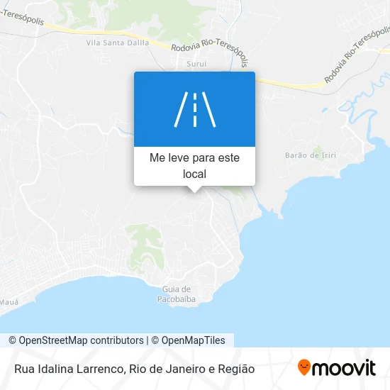 Rua Idalina Larrenco mapa