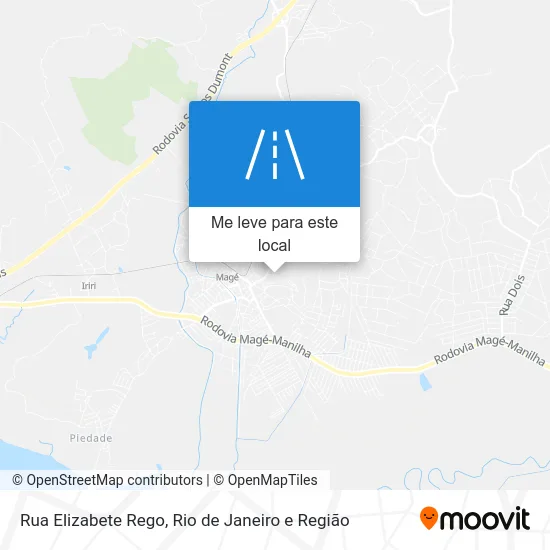 Rua Elizabete Rego mapa