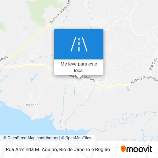 Rua Arminda M. Aquino mapa
