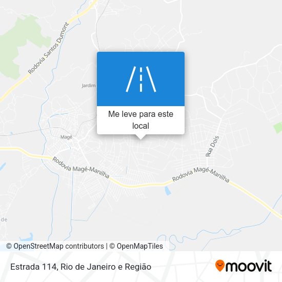 Estrada 114 mapa