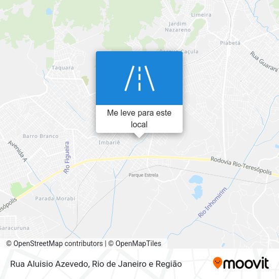 Rua Aluisio Azevedo mapa