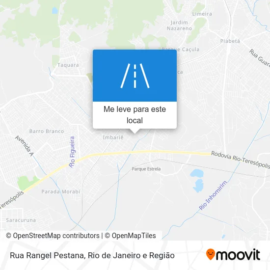 Rua Rangel Pestana mapa