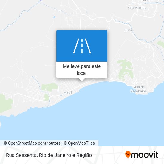 Rua Sessenta mapa