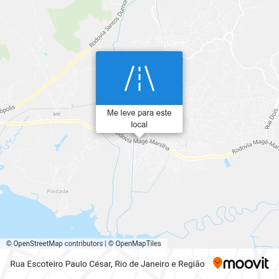 Rua Escoteiro Paulo César mapa