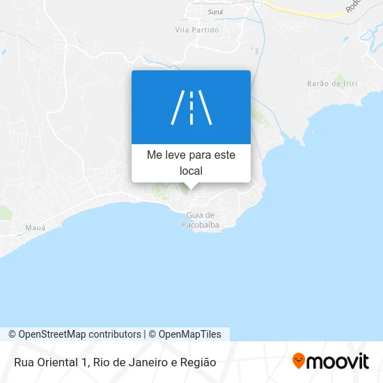 Rua Oriental 1 mapa