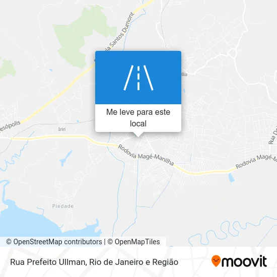 Rua Prefeito Ullman mapa