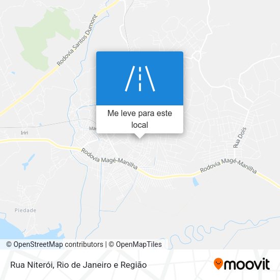Rua Niterói mapa